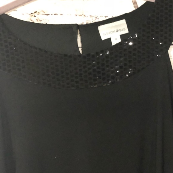 FashionBug Sleeveless Black Dress New Without Tags - Picture 3 of 4